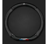 HZHUNS Coprivolante in Pelle per Auto per Citroen C4 Picasso, Copri Volanti Microfibra, Copertura di Protezione del Volante Antiscivolo, Accessorio per Interno Auto,Black-D