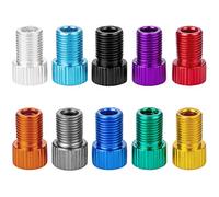 HZJD 10pezzi adattatori per valvole Presta, convertire adattatore da Presta a Schrader per bici, gonfiare pneumatici utilizzando pompa standard o compressore d'aria