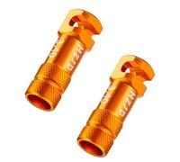 HZJD Tappo Valvola Presta per, Arancione, Strumento per la rimozione dei raggi del nucleo integrato(2Pezzi)