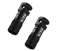 HZJD Tappo Valvola Presta per, Nero, Strumento per la rimozione dei raggi del nucleo integrato(2Pezzi)