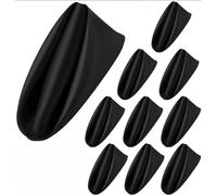 HZLXF1 10 tovaglioli di Cotone, tovaglioli Quadrati di Raso, Adatti for Banchetti Nuziali, cene, conferenze, celebrazioni(Black)