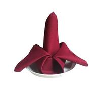 HZLXF1 6 tovaglioli da tavola in Raso, tovaglioli da Cena, tovaglioli da tavola for Decorazioni for Matrimoni, Compleanni, Banchetti e Feste di Natale(Wine Red)
