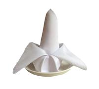 HZLXF1 6 tovaglioli da tavola in Raso, tovaglioli da Cena, tovaglioli da tavola for Decorazioni for Matrimoni, Compleanni, Banchetti e Feste di Natale(off White)