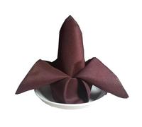 HZLXF1 6 tovaglioli da tavola in Raso, tovaglioli da Cena, tovaglioli da tavola for Decorazioni for Matrimoni, Compleanni, Banchetti e Feste di Natale(Dark Coffee)
