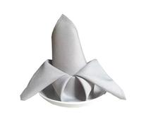 HZLXF1 6 tovaglioli da tavola in Raso, tovaglioli da Cena, tovaglioli da tavola for Decorazioni for Matrimoni, Compleanni, Banchetti e Feste di Natale(Silver Grey)
