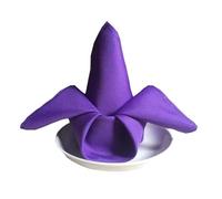 HZLXF1 6 tovaglioli da tavola in Raso, tovaglioli da Cena, tovaglioli da tavola for Decorazioni for Matrimoni, Compleanni, Banchetti e Feste di Natale(Deep Purple)