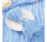 HZLXF1 Confezione da 12 tovaglioli in Garza di Cotone, Adatti for Feste, Natale e Matrimoni(Blue)