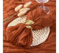 HZLXF1 Confezione da 12 tovaglioli in Garza di Cotone, tovaglioli in Garza di Cotone, for Decorazioni for Matrimoni, Addio al Nubilato, Feste di Compleanno(Peach Pink)