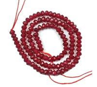 HZLXF1 Rubini Rossi in Pietra Naturale Abacus Abacus Chalcedony sfaccettato Perline distanziali 3x4mm for Fai da Te Gioielli Che Fanno rifornimenti di giade (Item Diameter : 3x4mm)