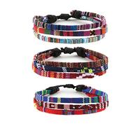 HZMAN Mix di 6 braccialetti da uomo e donna, in corda di canapa, etnici, tribali, braccialetti, 9.0in, Canapa, Senza pietre preziose