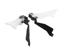 Hzoibyze 1 Paio Deflettori Laterali Paravento Accessori Pannelli Laterali Parabrezza Materiale Ferro Acrilico Resistente Adatto per Sostituzione, trasparente