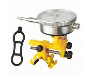 Hzoibyze Centraruote con Comparatore Regolabile Centraruote con Comparatori a Quadrante, Compatto, per Centratura Ruote Base in Metallo, Officina