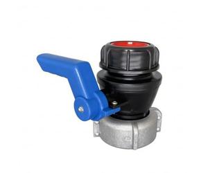 Hzoibyze Rubinetto per Cisterna senza Perdite Corpo in Plastica Nera, Valvola a per Cisterna, Resistente Agli Acidi e Agli basico, Officina, Agricoltori, Diametro Interno 75mm