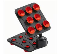 Hzoibyze Supporto ’acqua per Staffa Ventosa Multipla Supporto Smartphone O Piastra Inclinabile Angoli di Visione Regolabili Costruzione Compatta Adatto per, Rosso