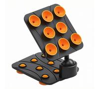 Hzoibyze Supporto ’acqua per Staffa Ventosa Multipla Supporto Smartphone O Piastra Inclinabile Angoli di Visione Regolabili Costruzione Compatta Adatto per, Arancione