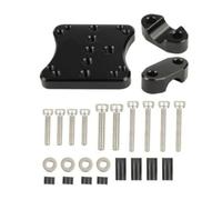 Hzoibyze Supporto Gps Staffa Staffa Manubrio Piastra Montaggio Staffaggio Alluminio Lega con Fissaggi Rondelle E Distanziali per Manubrio 12 Mm Montaggio