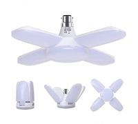 HZSANUE B22 Baionetta Lampada Garage LED, Bianco Freddo 60W 6500K 6800Lm Lampada negozio deformabile con 4 pannelli regolabili, Plafoniera LED,per Garage, Cantina, Officina, Magazzino(1pezzi)