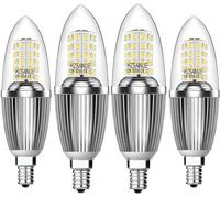 HZSANUE Lampadine LED E14 12W, Equivalente Lampadine Incandescenza 100W, 3000K Bianca Calda, 1350LM, Piccole Lampadine Vite Edison, 4 Pack