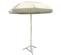 HZSCL Ombrellone Solare Esterno con Nappe UPF50+ Protezione UV Angolo Regolabile Ombrellone da Terrazza Spiaggia Antivento e Impermeabile per Giardino Villa Area Scenica(White+Base,240cm/7.9ft)