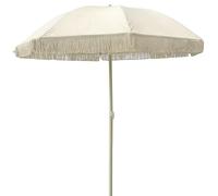 HZSCL Ombrellone Solare Esterno con Nappe UPF50+ Protezione UV Angolo Regolabile Ombrellone da Terrazza Spiaggia Antivento e Impermeabile per Giardino Villa Area Scenica(White,160cm/5.2ft)