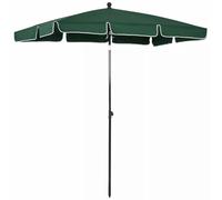 HZSCL Ombrellone Solare Rettangolare per Giardino 198x130cm, Ombrellone per terrazza sul Mare 245cm Alto, Protezione Solare Outdoor Resistente con 6 Colori(Green)