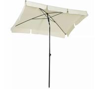 HZSCL Ombrellone Solare Rettangolare per Giardino 198x130cm, Ombrellone per terrazza sul Mare 245cm Alto, Protezione Solare Outdoor Resistente con 6 Colori(Beige)