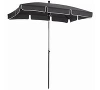 HZSCL Ombrellone Solare Rettangolare per Giardino 198x130cm, Ombrellone per terrazza sul Mare 245cm Alto, Protezione Solare Outdoor Resistente con 6 Colori(Gray)