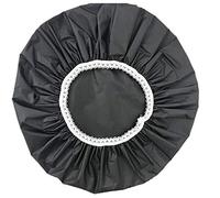 Hztuang 1 cuffia da doccia impermeabile per la casa, cuffia da nuoto, cuffia da doccia elastica per hotel, set di capelli (nero)