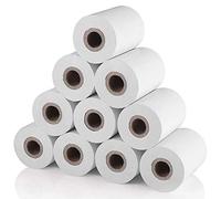Hztuang 10 pezzi di carta termica, rotolo di carta da ricevimento POS per registratore di cassa Mini stampante termica da 58 mm 30 mm