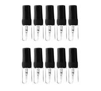 Hztuang 10pcs Mini Bottiglia di Profumo di Vetro Portatile Dimensione di Viaggio di Vetro di Profumo Vuoto (2Ml)