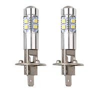 Hztuang 2PZ Lampada della Nebbia 'Automobile 100W H1 HA Condotto Le Lampadine del 6000K 2835 SMD 10LED Super Bright Low Fascio Moto