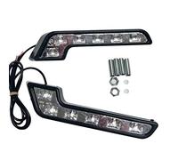 Hztuang 2X 12V Super Bright DRL LED Luci di Marcia Diurna per Auto Auto Impermeabile LED Luci di Guida Fendinebbia