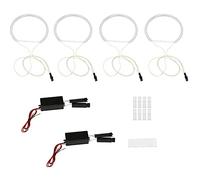 Hztuang 4PZ Bianca Headlight CCFL LED Angel Eyes Kit Halo Ring DRL Indicatore di Direzione Lampada CCFL per- E36 E46 E39 E38