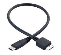 Hztuang Cavo per disco rigido, USB 3.1 Type-C maschio a USB 3.0 Micro-B cavo dati maschio per telefono con tablet