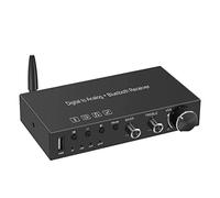 Hztuang Convertitore digitale analogico USB 192KHz DAC con amplificatore auricolare ricevitore Bluetooth 5.0 integrato lettore musicale