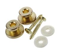 Hztuang Golden Strap Button con vite per chitarra Mandolina da 2 pezzi