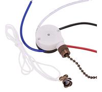 Hztuang Kit interruttore ventilatore da soffitto a 3 velocità 4 fili, interruttore per ventola con cerniera interruttore di controllo della velocità, interruttore a filo ZE-208S con corda bronzo