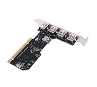 Hztuang Scheda di Espansione da PCI Un USB 2.0 Scheda di Espansione per Chip da PCI Un 5 USB 2.0 HUB da 480