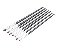 Hztuang Set di 7 pennelli per unghie per Deco Gel UV Verniciato Nail Art Manicure Pro