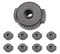 Hztuang Set di batterie ABS da 9 pezzi, dadi a rilascio rapido, piatto di montaggio rapido, accessori di ricambio per Drum Mate