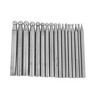 Hztuang Strumento di Gioielleria Dapping Block Set con 17 Pezzi Kit di Strumenti per Punzoni di Dapping con Supporto in Plastica