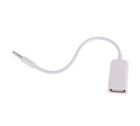 Hztuang USB Femmina a AUX 3,5 mm Maschio Spina Cavo Dati Adattatore Convertitore Audio
