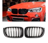 HZTWFC 1 Paia di Ricambio Da Corsa Paraurti Anteriore Doppia Stecca Griglie Car Styling Nero Opaco Anteriore Rene Griglie Per BMW X3 X4 F25 F26 2014-2017