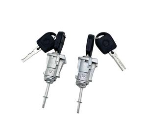 HZTWFC 2 Pezzi Chiave anteriore sinistra e destra del cilindro della serratura della porta 3B0837167 3B0837168 Per VW PASSAT B5 3B Lupo Seat Leon Toledo Leon Arosa 1996-2005