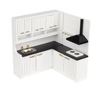 Hztyyier 1:12 Bambola Mini Mobile in Legno con Armadio di Rete, Materiale per la Cultura Domestica