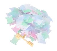 Hztyyier 240pc Schede di Bobine Trasparenti con Clamp/Holder di Fili per L'organizzazione di Lavaggi da Ricamo, per Cucitura Fai -da -te e Artigiani, Plastica/colori Diversi/4 Cm