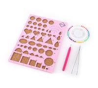 Hztyyier 4Pcs Quilling Tools Paper Quilling Kit Strumenti Accessori Set Carta Craft Template Board Art Craft Decorazione Fai da Te Design Disegno Handcraft Tool(Rosa) Handcraft Materials
