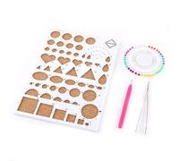 Hztyyier 4Pcs Quilling Tools Paper Quilling Kit Strumenti Accessori Set Carta Craft Template Board Art Craft Decorazione Fai da Te Design Disegno Handcraft Tool(Bianca) Handcraft Materials