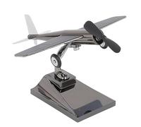 Hztyyier Aereo Solare Aereo Aeronautico Aeronautico Energia Solare Ruotare L' con Base Stabile per Auto Dashboard Office