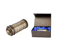 Hztyyier Anello Cryptex, Dispositivo Combinazione Sicuro, Porta Lettera Password Protetta per Regalo Segreto Fidanzamento e Compleanno